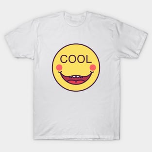 Emoji face with phrase Cool T-Shirt